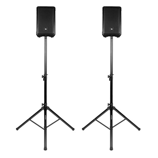 Gator RI-SPKRSTDSET-250-AL Aluminum Tripod Speaker Stand Set With Deluxe Bag