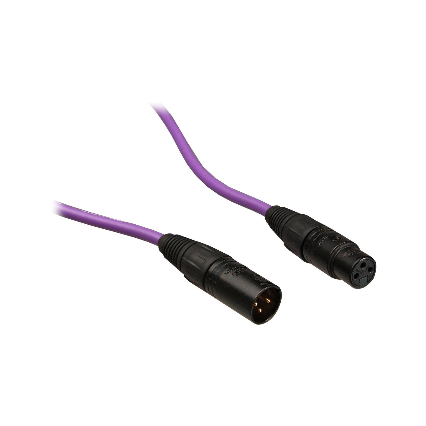 Whirlwind MKQ Quad Microphone Cable XLR Balanced With Canare Star-Quad | 50' | Violet