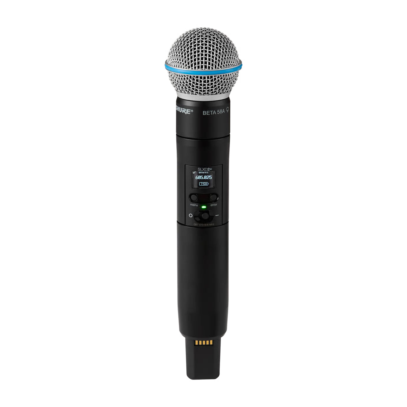 Shure SLXD2+/B58=-G57 Wireless Handheld Transmitter with Beta ® 58A Microphone