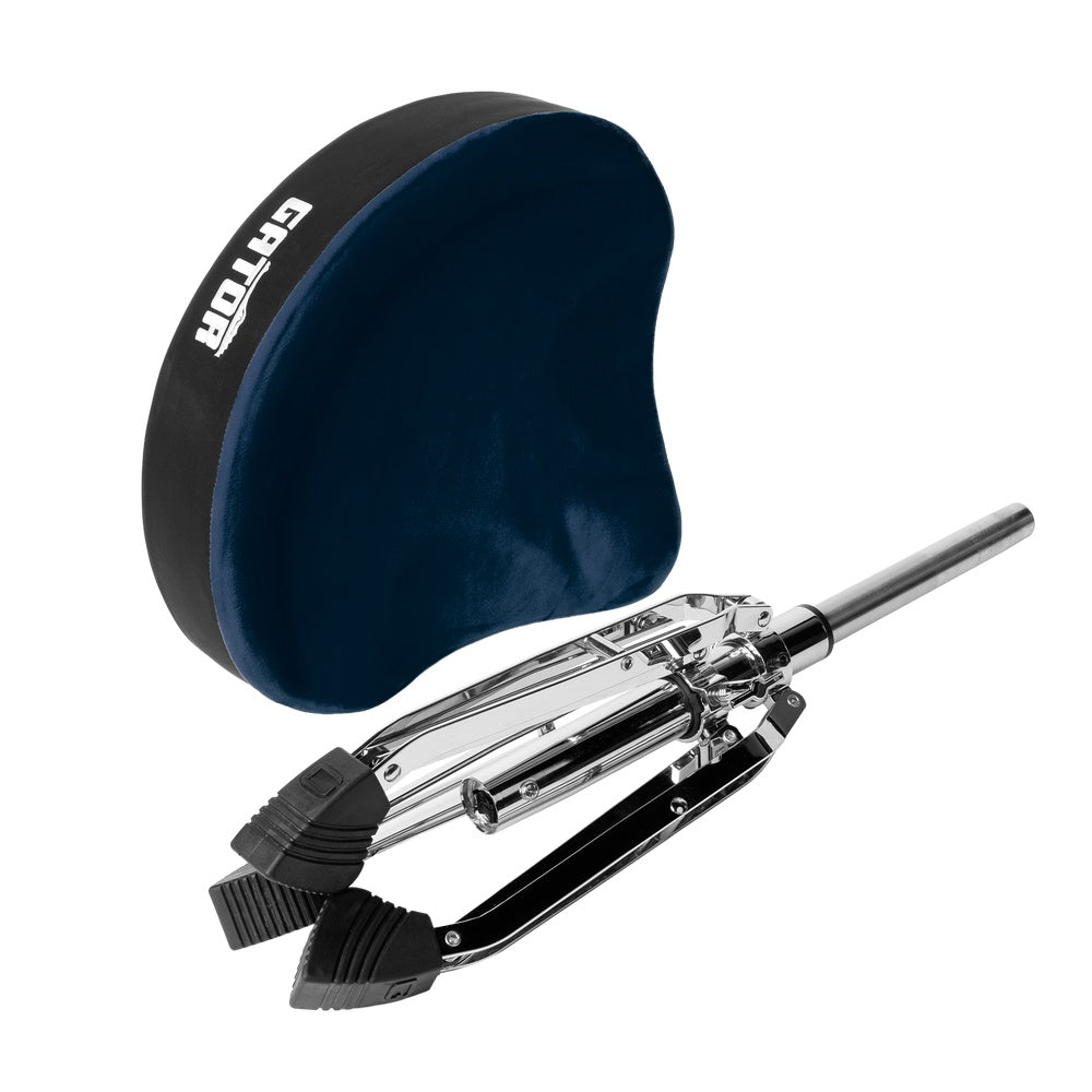 Gator GP-DTH-ASD-BL Air Glide Drum Throne Saddle Seat | Blue