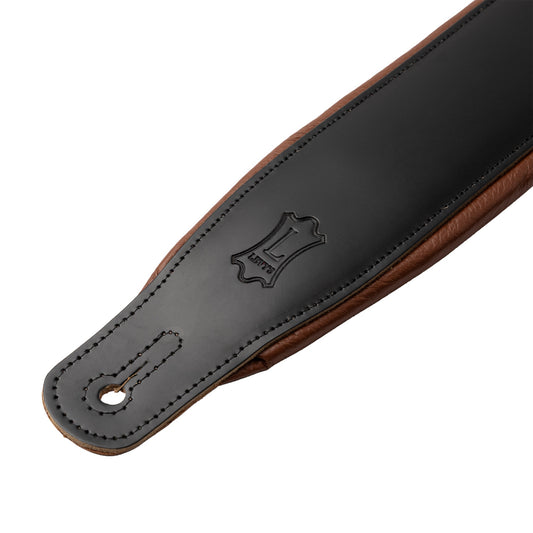Levy's Leathers M26PD Guitar Strap | Standard (37"-51") | Black/Tan