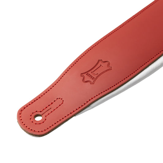 Levy's Leathers M26PD Guitar Strap | Standard (37"-51") | Red/White