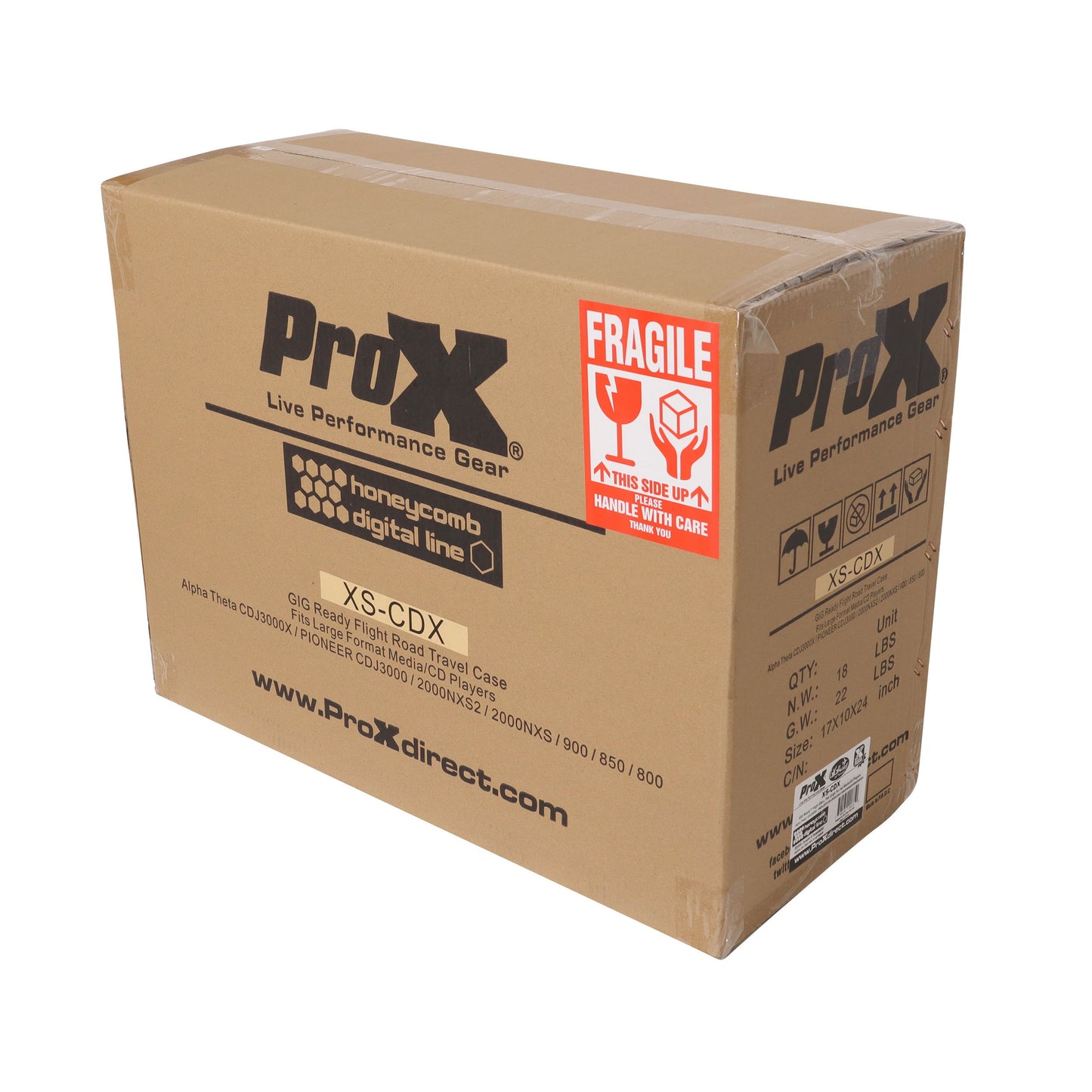 ProX XS-CDX ATA Flight Case for Pioneer CDJ-3000 DJ Media Player