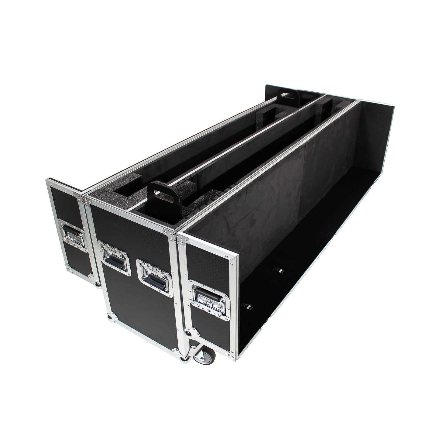 ProX Universal Dual Flat Panel Monitor Flight Case ATA Road Case | 70 in to 90 in