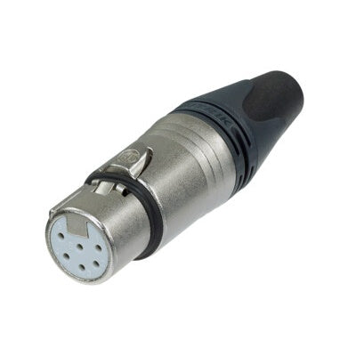 Neutrik NC6FSXX-B XX Series 6-Pin Female Cable Connector | Switchcraft | Black/Gold