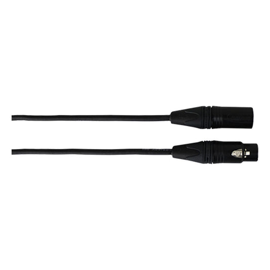 ProCo Sound DMX3 connector detail showing 3-pin male and female XLR ends side by side
