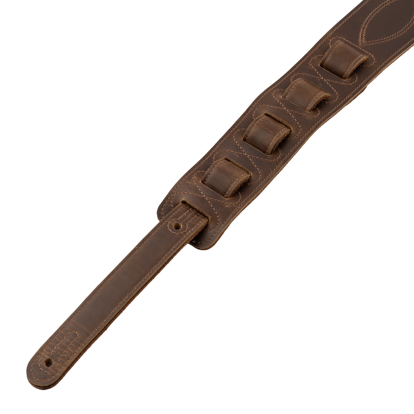 Gator M317SEL-BRN Levy's Whiskey Crocodile Leather Guitar Strap