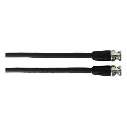 Close-up of Pro Co HDSDI cable Neutrik BNC connectors with molded strain relief boots