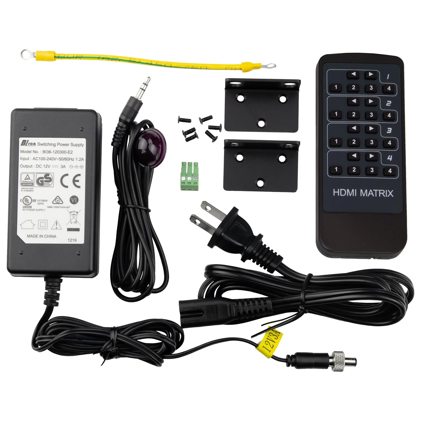 AVPro Edge AC-MX-44 18Gbps 4x4 HDMI Matrix With Audio Delay