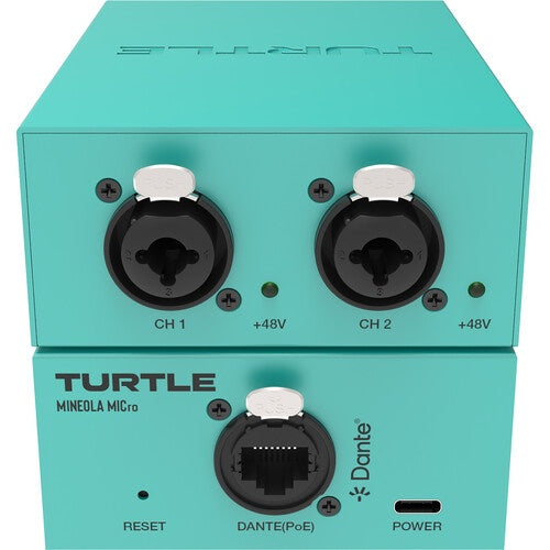 Turtle AV TAV-MINEOLAMICRO Dual XLR Dante Mic Preamp Converter