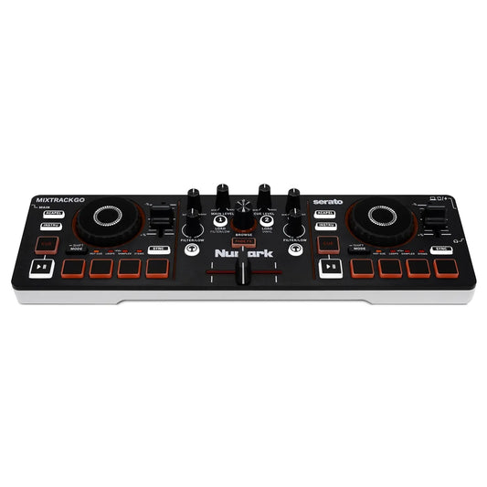 Numark MIXTRACKGO Ultra-Portable 2-Deck DJ Controller With Stems