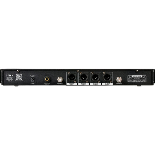 Galaxy Audio CSL4 4-Channel Rackmount Digital UHF Diversity Wireless System | (4) Bodypack Transmitters