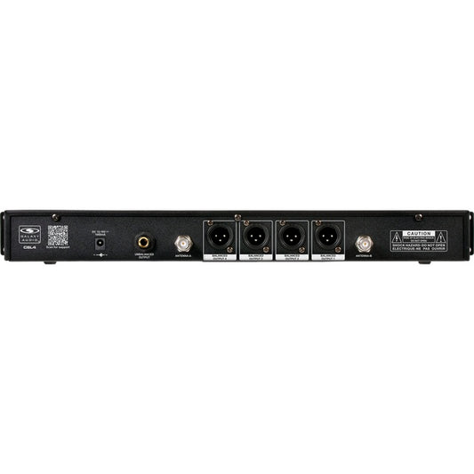 Galaxy Audio CSL4 4-Channel Rackmount Digital UHF Diversity Wireless System | (3) Handheld Vocal Mic Tranmitters and (1) Bodypack Transmitters