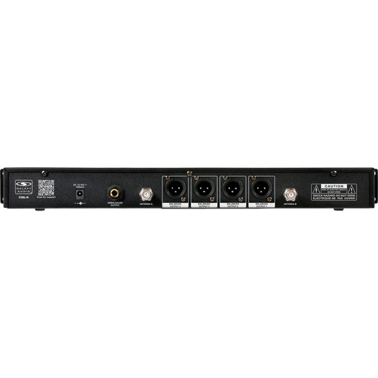 Galaxy Audio CSL4 4-Channel Rackmount Digital UHF Diversity Wireless System | (4) Handheld Vocal Mic Tranmitters