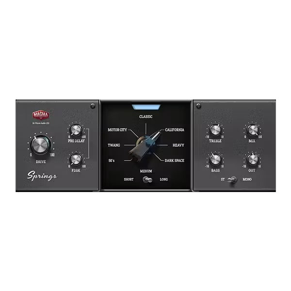 Waves MGMSPR Magma Springs Seven-Model Spring Reverb Plugin