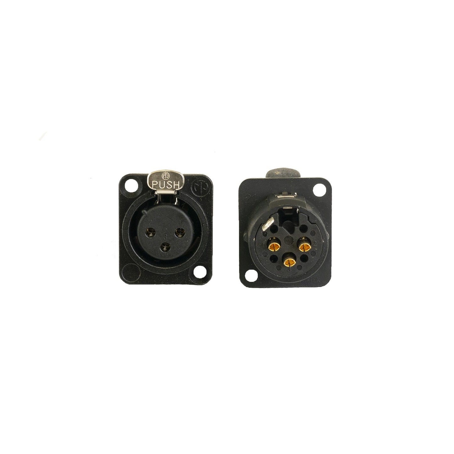 Ace Backstage C-15119 Female XLR Panel Receptacle Gold Contacts