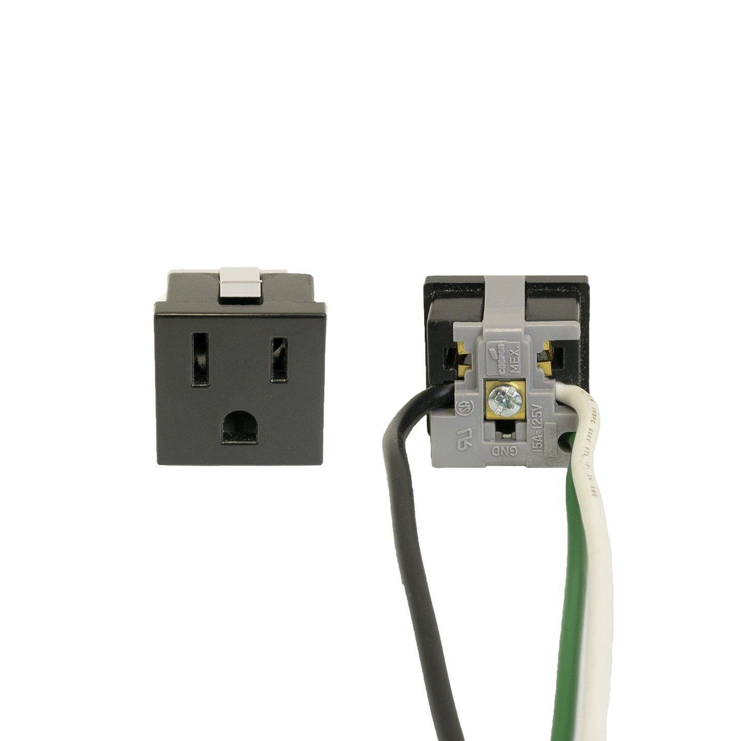 Ace Backstage C-90136 ConnectQuick Snap-In Single Receptacle Outlet