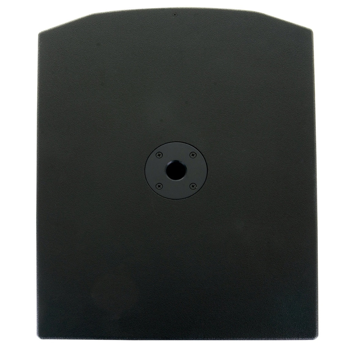 NX18SP top view showing flat cabinet surface with 35mm pole mount socket, Yorkville