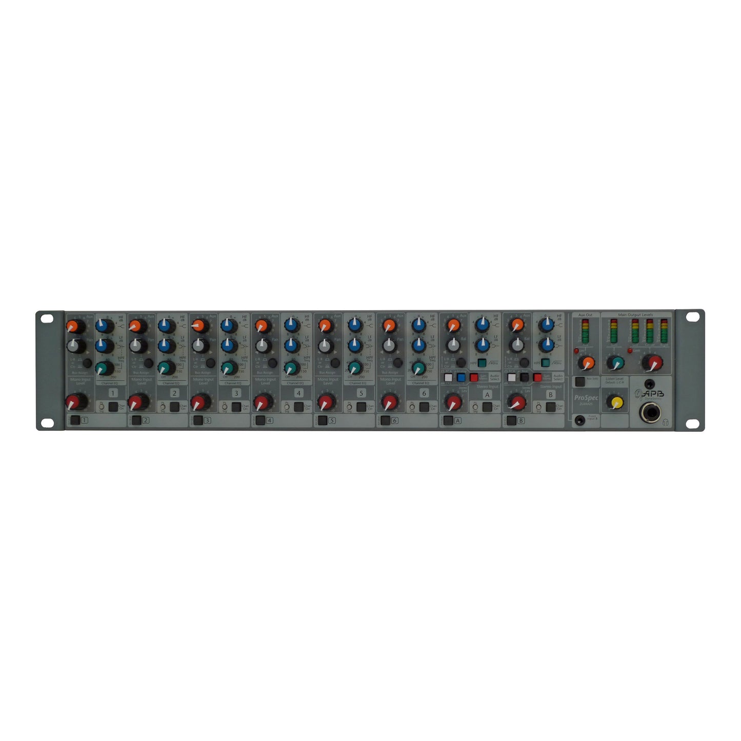 APB DynaSonics ProSpec 2U6M2S Mic Line Mixer