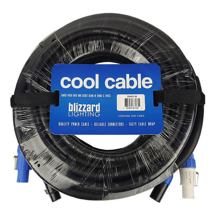 Blizzard Cool Cable Powercon DMX Combo Cable