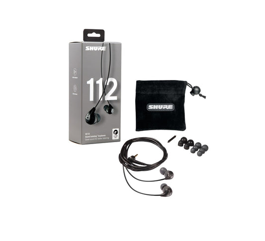 Shure SE112 Professional Sound Isolating Earphones with Accessories