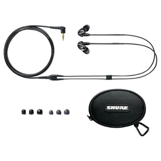 Shure SE215-K Sound Isolating Earphones with accessories