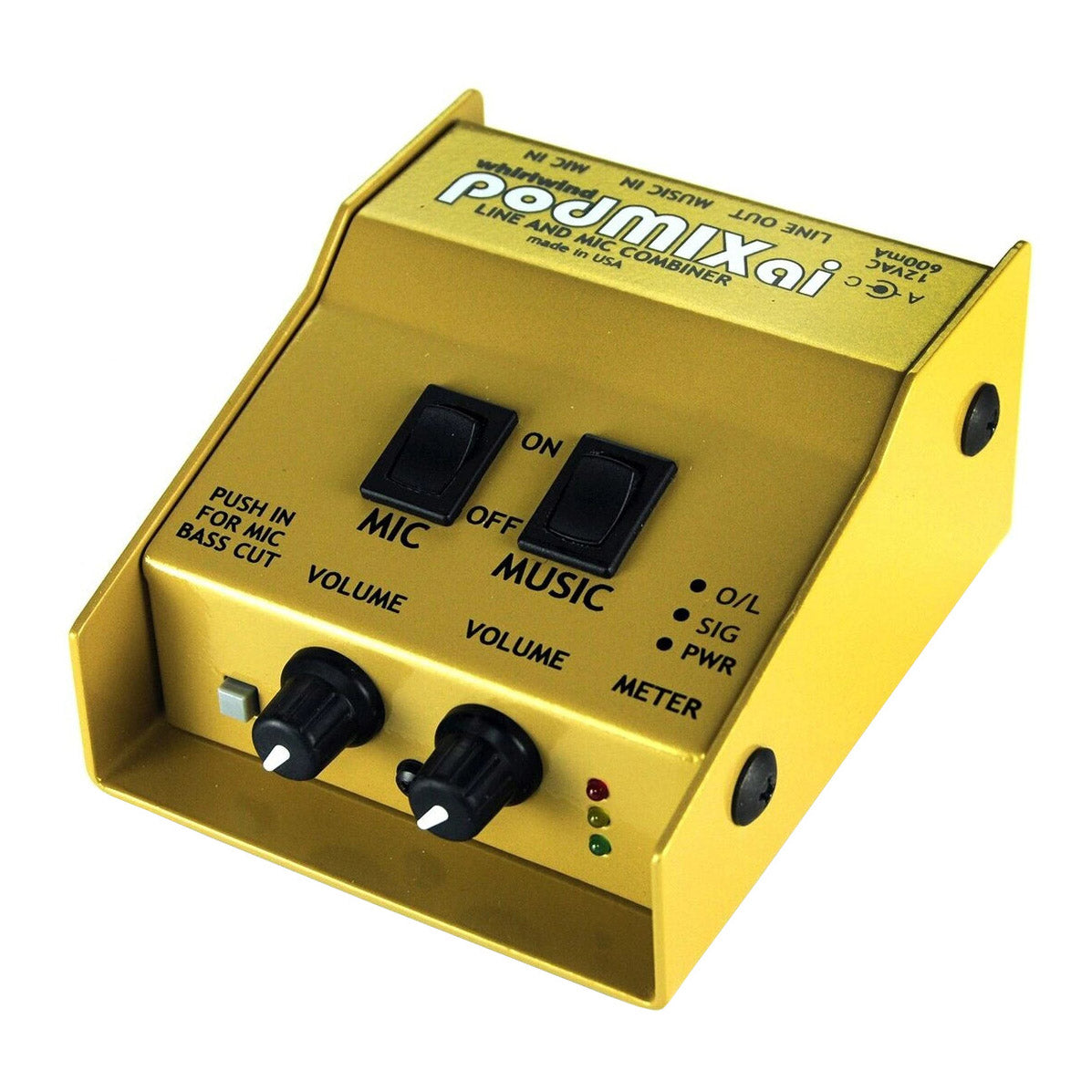 Whirlwind PodMIXai 2 Channel Active Mixer