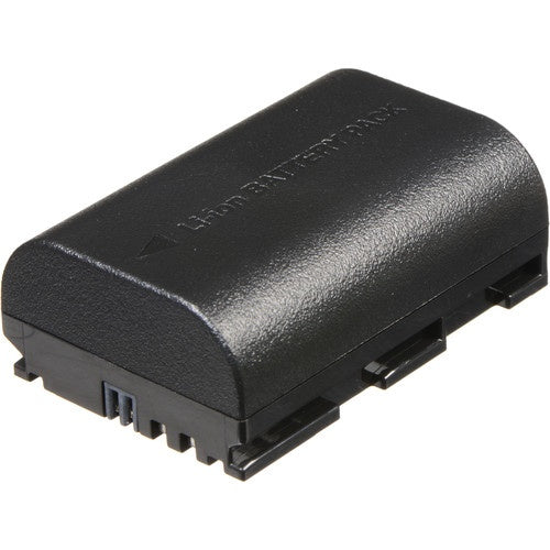 Blackmagic Design BATT-LPE6M/CAM lithium-ion camera battery angled view showing contact terminals