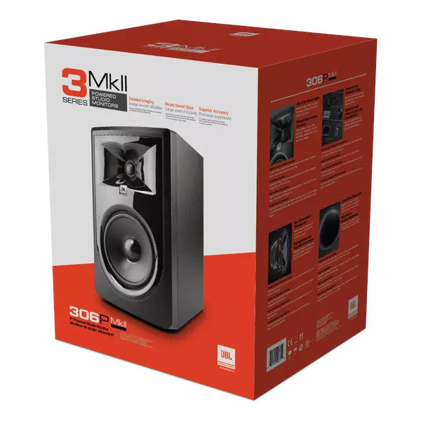 JBL 306P MKII 6" 2-Way Powered Studio Monitor box