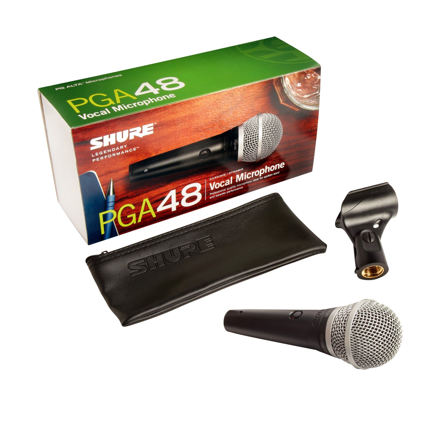 Shure PGA48 Vocal Cardioid Dynamic Microphone components