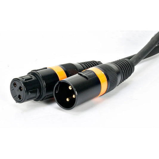 Accu-Cable AC3PDMX 3-Pin Male to Female DMX Cable | Length: 25 feet