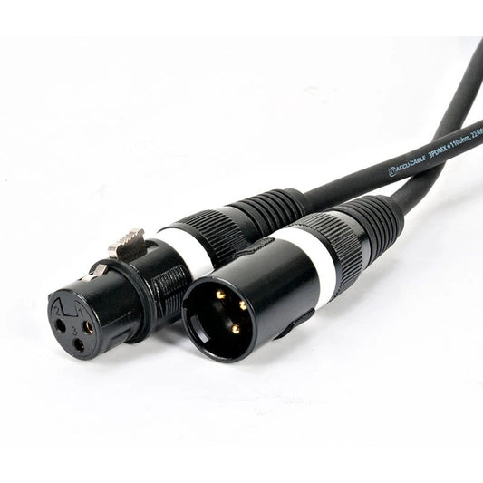 Accu-Cable AC3PDMX 3-Pin Male to Female DMX Cable | Length: 50 feet
