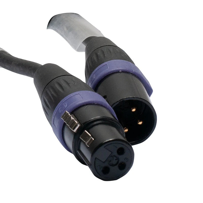 Accu-Cable AC3PDMX PRO 3-Pin Male to Female DMX Cable | Length: 100 feet