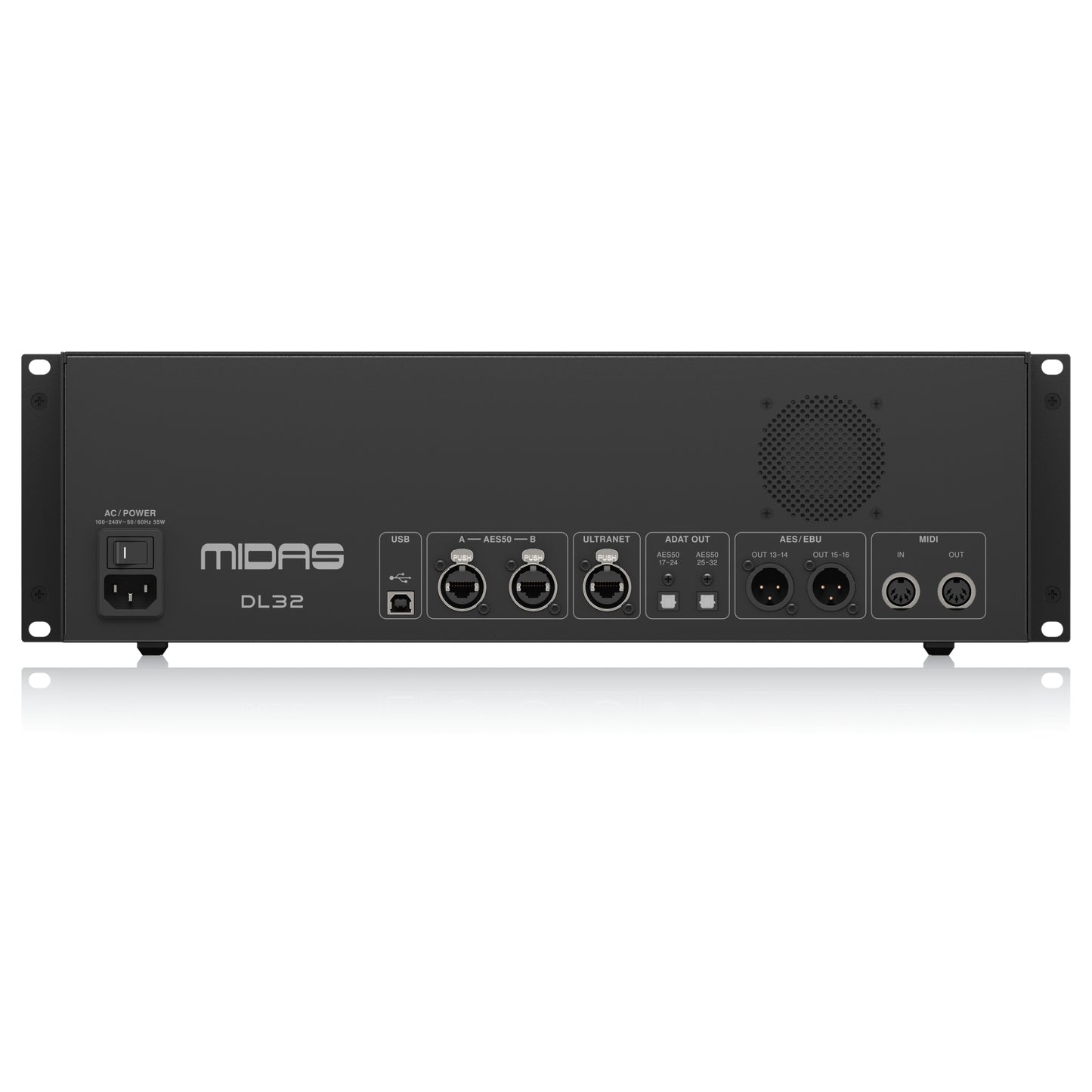 Midas DL32 32 Input, 16 Output Stage Box with 32 Midas Microphone Preamplifiers