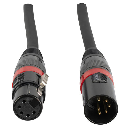 Accu-Cable AC5PDMX 5-Pin Male to 5-Pin Female DMX Cable | 5 feet