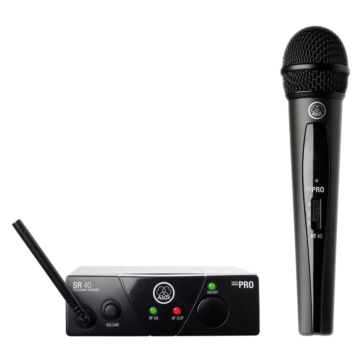 AKG WMS40 Mini Wireless Handheld Microphone System | Frequency: Band-US25-C 539.3 MHz