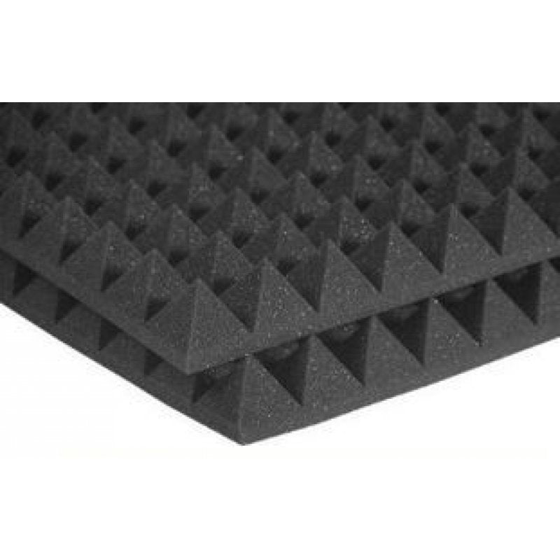 AURACO 2PYR24CHA 2" Studiofoam Pyramids (12-pack, 2'x4'x2", Charcoal)