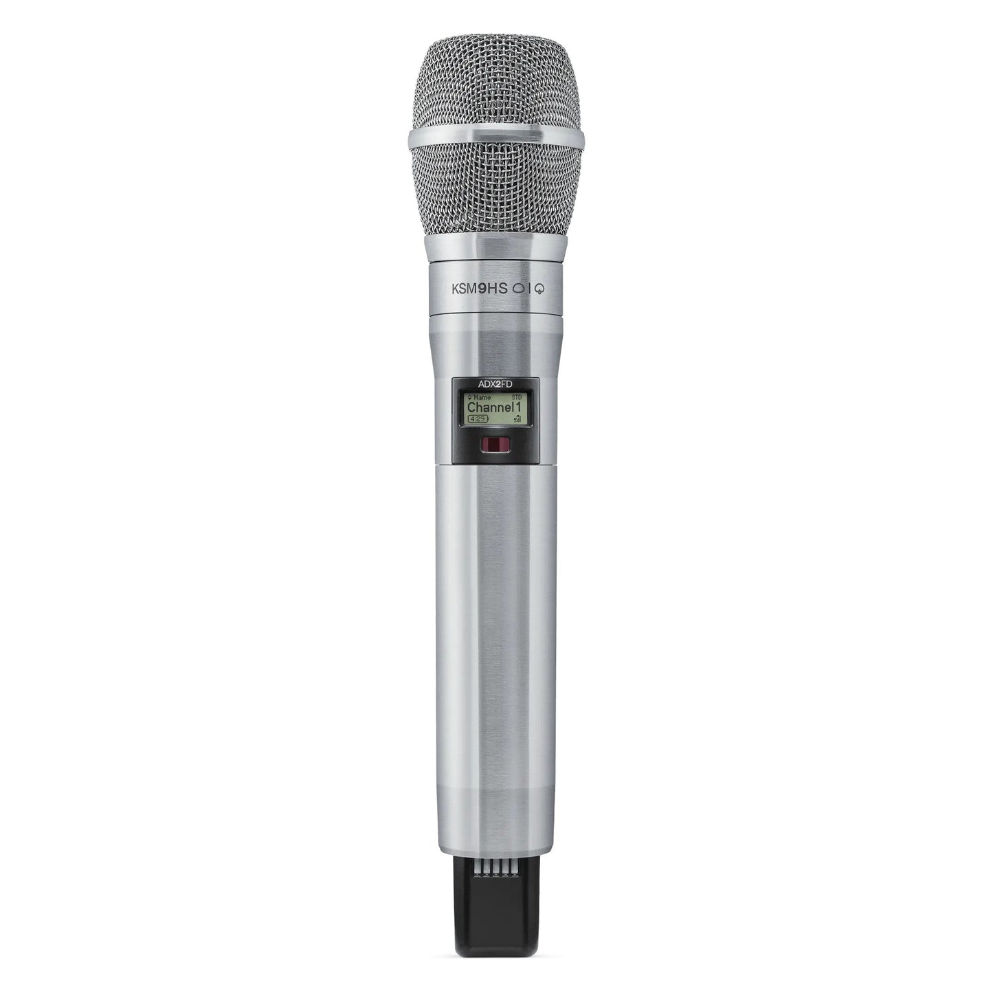 Shure ADX2FD/K9HS Axient Digital Wireless Handheld Microphone Transmitter, Frequency: G57 (470-608 MHz) | Color: Nickel