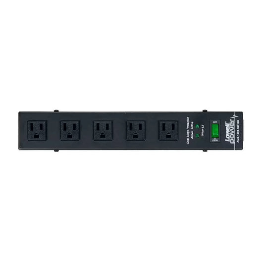Lowell ACS-1505-SW-SD 12" Power Strip With Surge Suppression