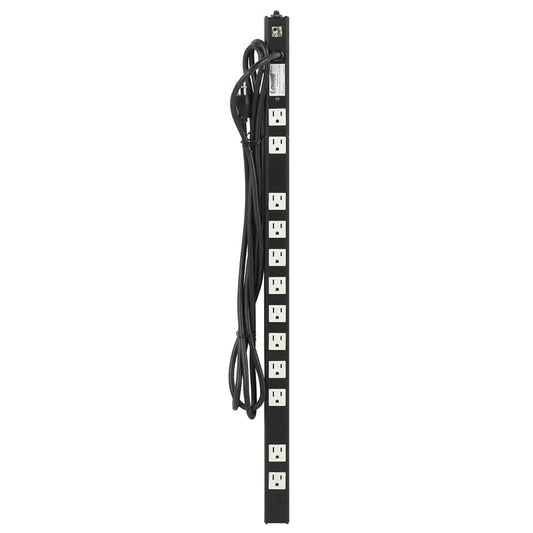 Lowell ACS-1512 32" Rackmount Power Strip With Surge Suppression