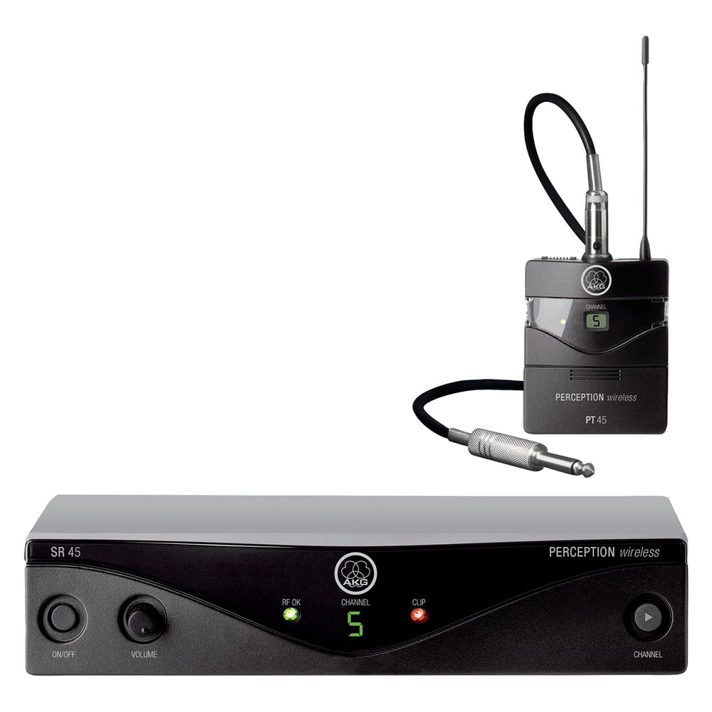AKG 3250H00010 Perception Wireless 45 Instr Set Bd A Frequency Agile Wireless Mic