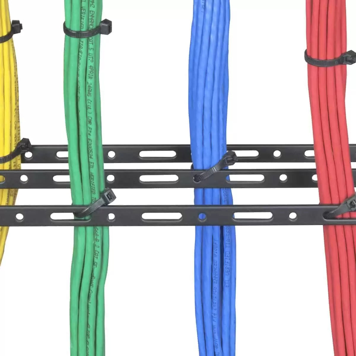 Lowell CMFW Flat Wire Cable Manager Rack Cable Management | Straight