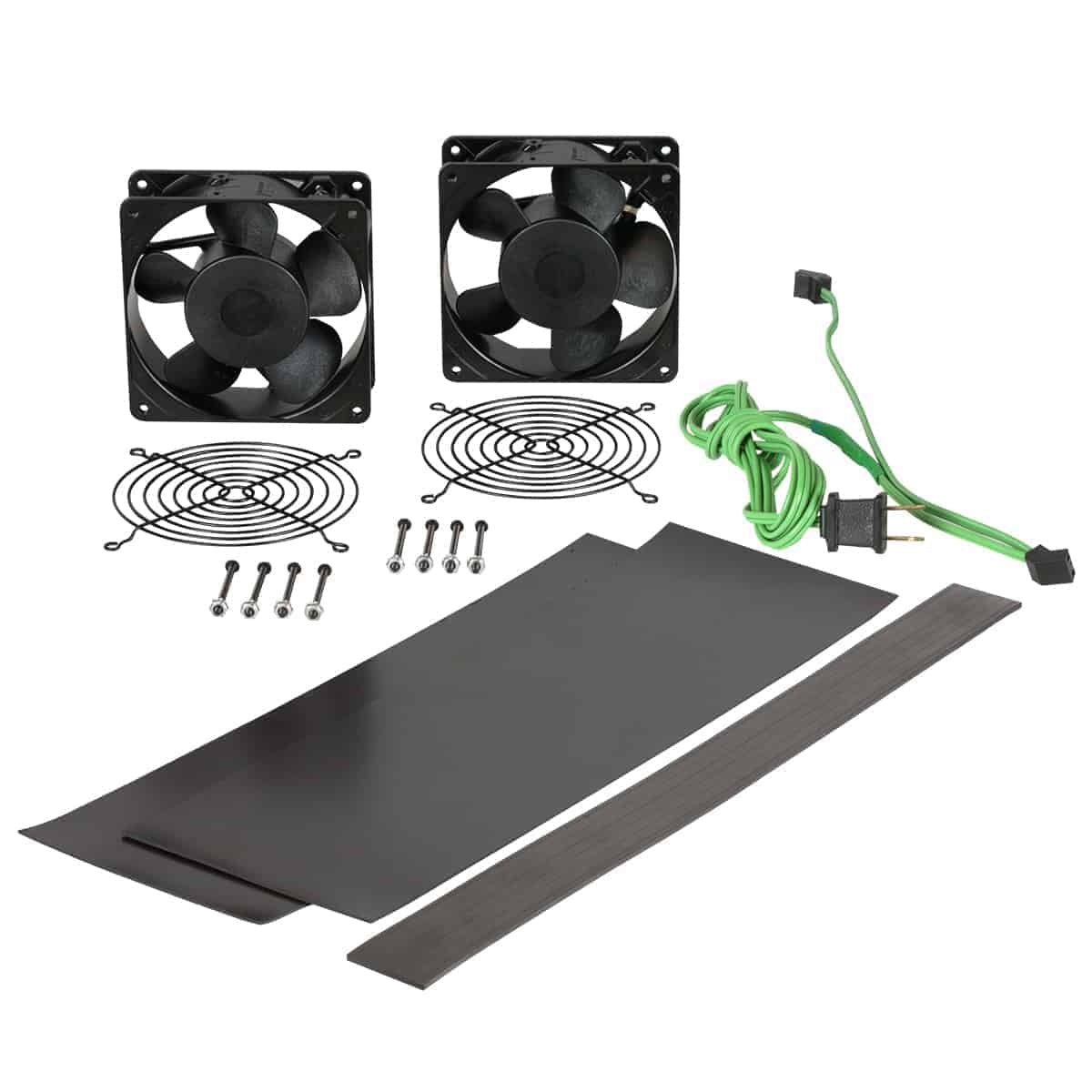 Lowell FW2-KITT-VB Whisper Fan and Vent Blocker Kit for LWR Racks