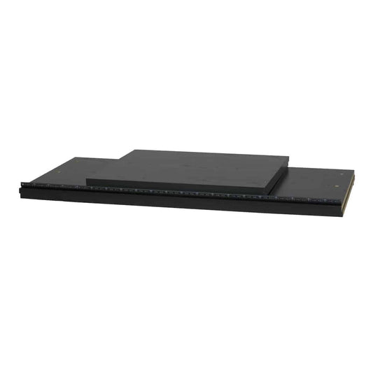 Lowell LLR Series Black Woodgrain Laminate AV Rack | 16U