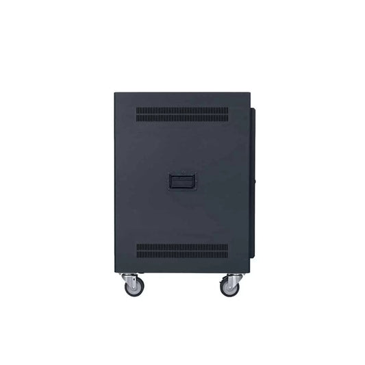 Lowell LPR Series Portable AV Rack Welded Steel Mobile Rack | 14U x 27"D | Vented Door