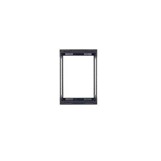 Lowell LVR Series Variable Depth AV Rack Open-Frame Steel Rack | 14U | 14-21"D