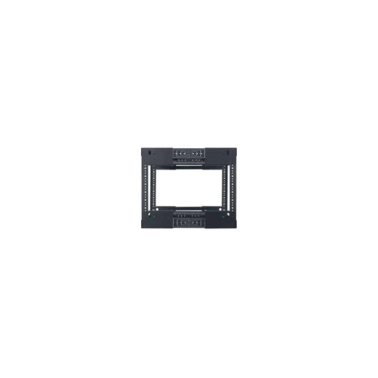 Lowell LVR Series Variable Depth AV Rack Open-Frame Steel Rack | 8U | 14-21"D