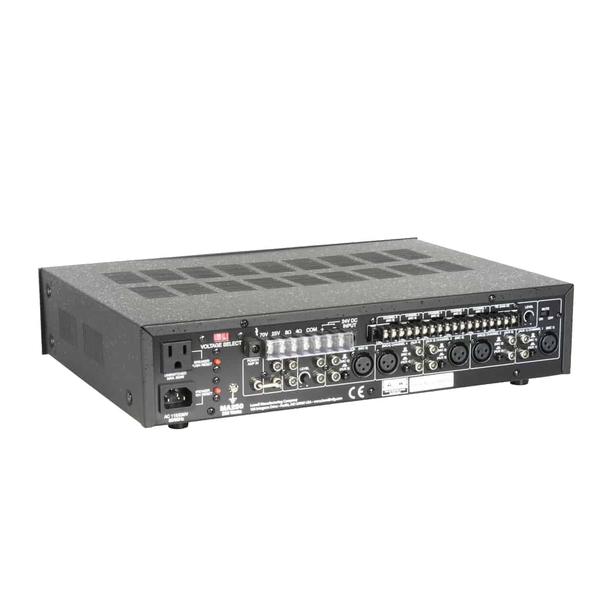 Lowell Commercial Mixer Amplifier 19" Rack-Mount Mixer Amp | 250W