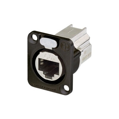 Neutrik NE8FDX-P6-B etherCON CAT6A Shielded Feedthrough Panel Connector