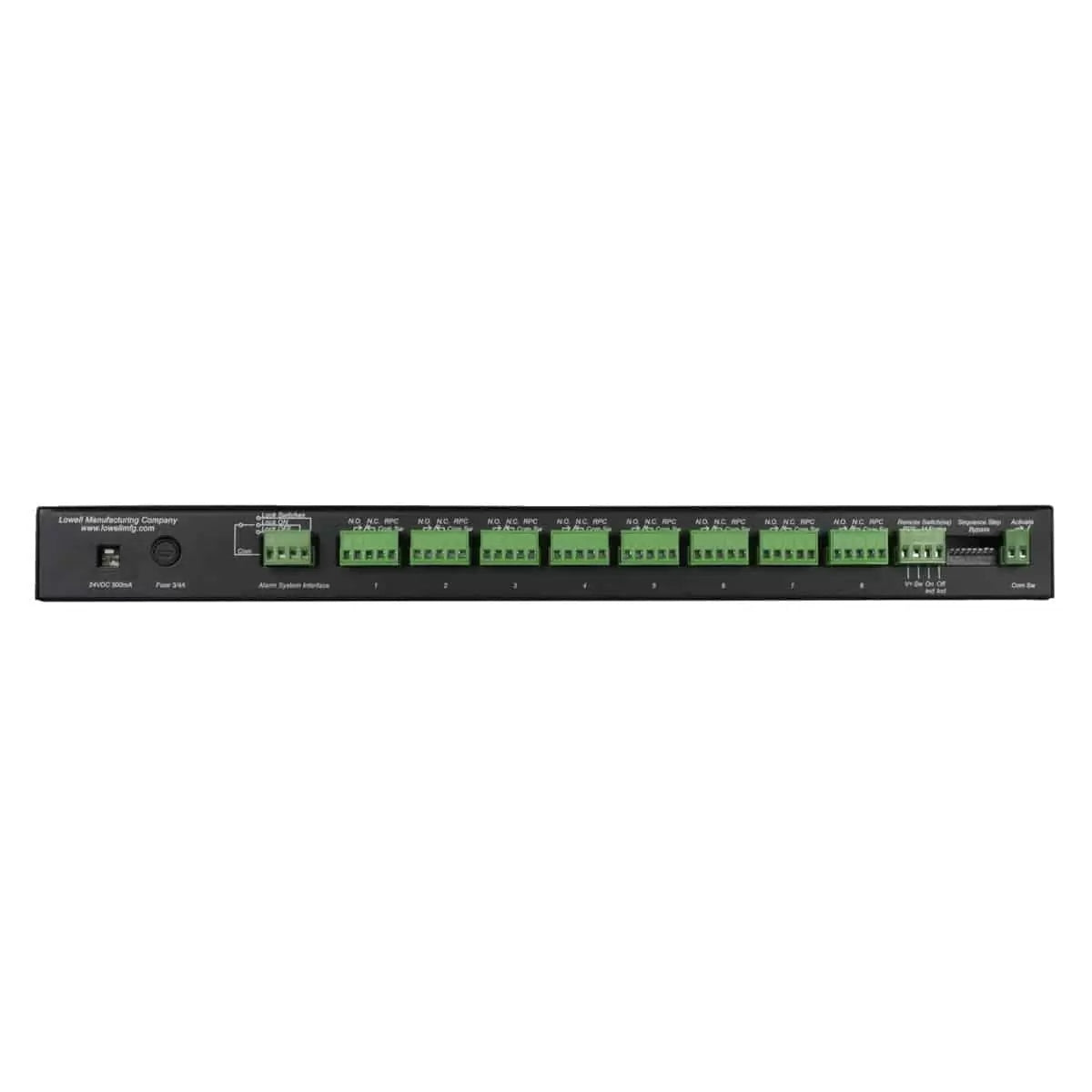 Lowell SEQR Power Sequencer 1U Rackmount Low Voltage Sequencer | 8 Step | Barrier Strip | Rocker Switch
